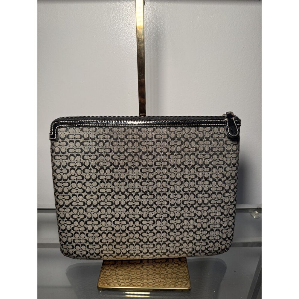 Vintage Coach Monogram iPad Case Zip Pouch - Picture 2 of 5